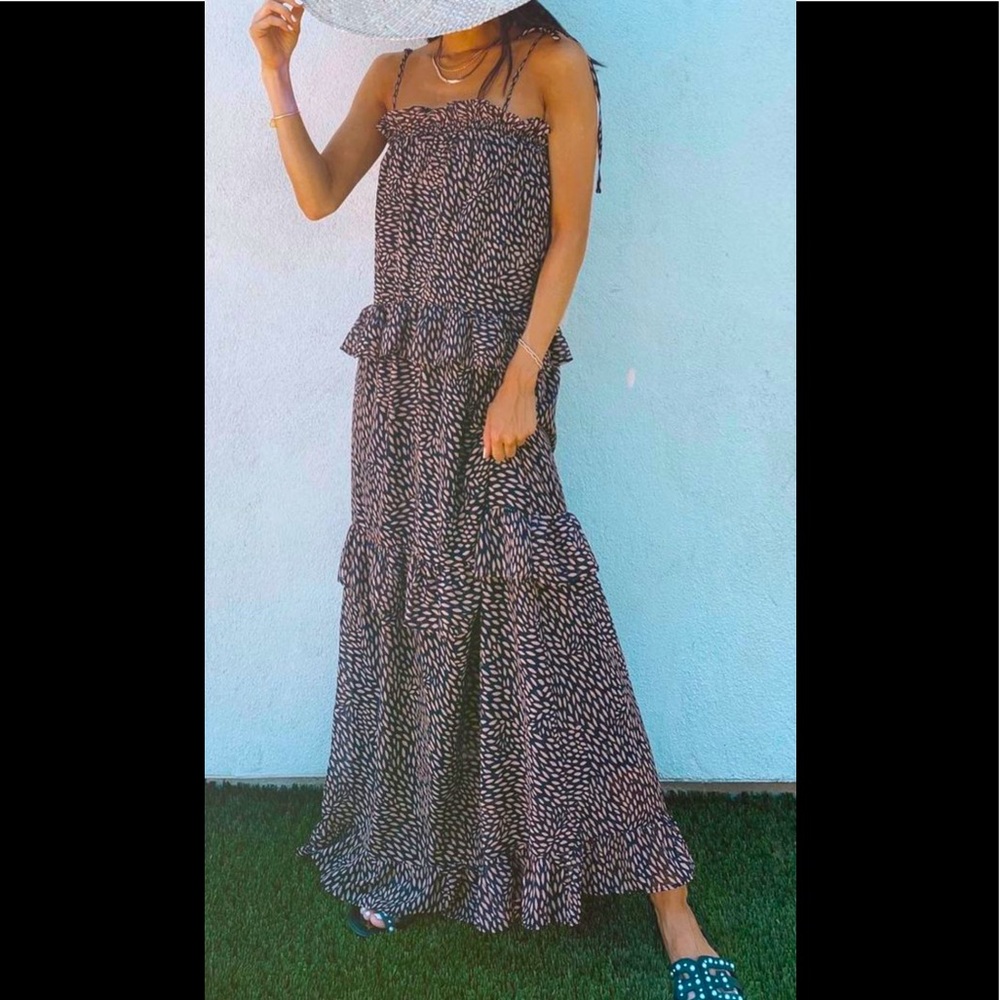 Who What Wear Tiered Maxi Dress